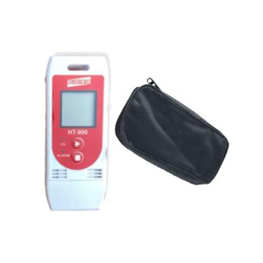 Imagem de Kit Datalogger Digital Temperatura Umidade 32000 Leituras Alarme Usb Ht-900 Portátil Estojo Transporte Es-01