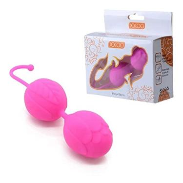 Imagem de Bolinhas Kegel Balls Em Silicone Para Pompoarismo Com Peso Rosa - Xxoo REF:5166-RS