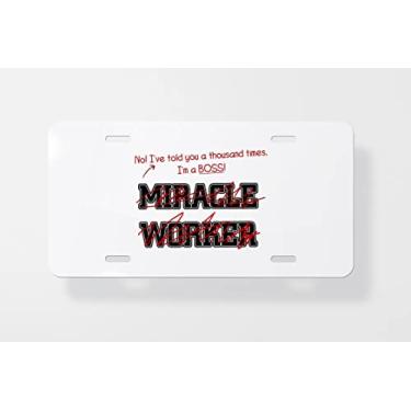 Imagem de Capa para placa de licença Boss Worker – Capa para placa de carro – Capa para placa de carro 15 x 30 cm