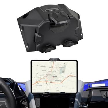 Imagem de POKIAUTO Suporte de mesa para dispositivo elétrico Yamaha YXZ 1000, suporte esportivo para iPad GPS com bandeja organizadora de caixa de armazenamento para Yamaha YXZ 1000R / SE/SS/SS SE 2019-2024