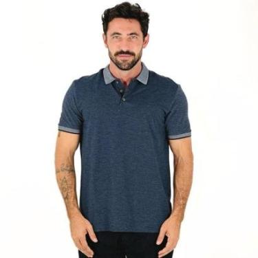 Imagem de Camisa Polo Individual Mescla Manga Curta Masculina-Masculino