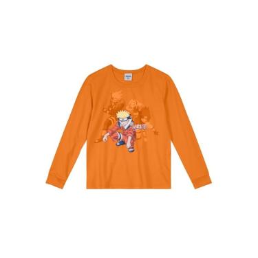 Imagem de Infantil - Camiseta Naruto Malha Laranja Brandili Incolor  unissex
