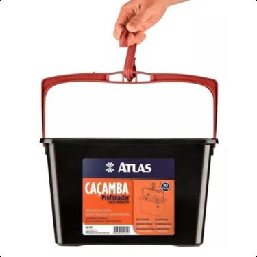 Imagem de Atlas Caçamba Para Pintura Preta Comporta 10L