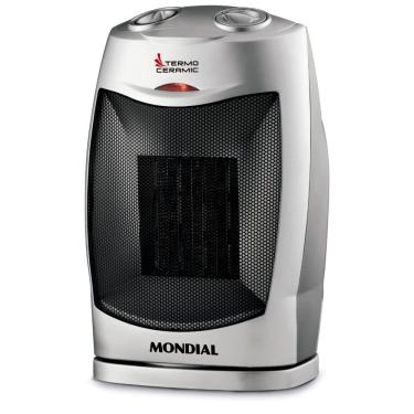 Imagem de Aquecedor a Ar Mondial Termo Ceramic A-05 Portátil 1500W Preto/Prata 127V