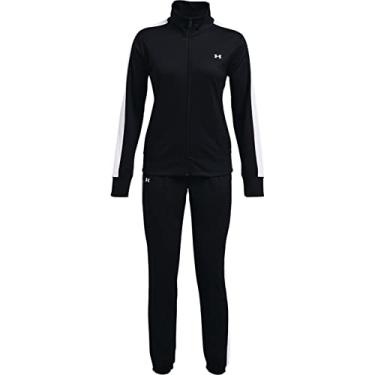 Imagem de Agasalho de Treino Feminino Under Armour Tricot Tracksuit Cor:Preto;Tamanho:P