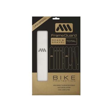 Imagem de All Mountain Style Moldura de alto impacto Honeycomb Guard Road/Cascalho – Protetor de quadro de bicicleta transparente suporta ajuste universal – Ajuda a proteger sua bicicleta de arranhões, lascas e batidas (total – transparente)