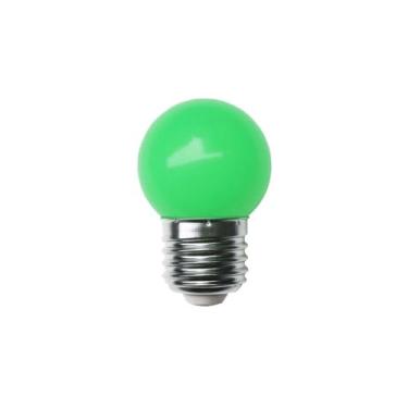 Imagem de Lâmpada Led Bolinha 3w E27 Bivolt Colorida Verde G45 Mini 127v