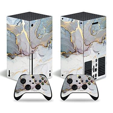 Imagem de Skin Sticker for Xbox Series X, Video Game Protective Vinyl Decal Wrap Cover Compatible with Console and Controller (Silver)