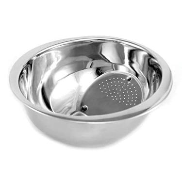 Imagem de Lava Arroz Aço Inox Gourmet Mix Prata