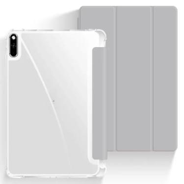 Imagem de Capa inteligente para tablet Lenovo Tab M11 TB330FU P11 TB-J606 J607 J616 P11 Pro TB-J706 J716 com capa para lápis (cinza, TB-331FC)