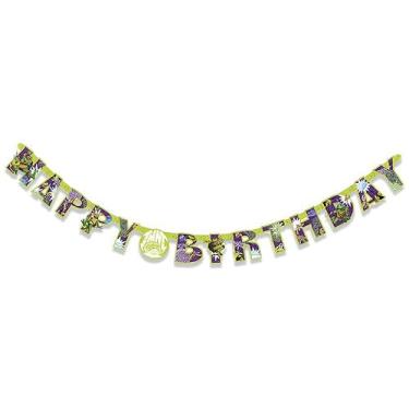 Imagem de TMNT Faixa articulada Mutant Mayhem, 1 unidade | Decoração de festa para fãs de Tartarugas Ninja