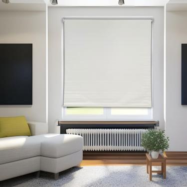 Imagem de Persiana Rolo Bege 140 (L) x 220 (A) cm Cortina Blackout Cobre 100% da luminosidade 1,40 X 2,20