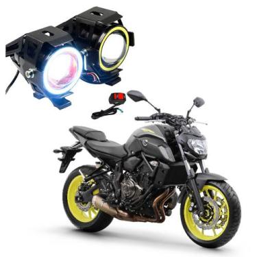 Imagem de Par Farol de Milha Angel Eye U7 para Moto Yamaha XJ6 2015 2016 2017 20