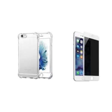 Imagem de Kit Capa + Película de Privacidade Branca 3D para iPhone 7 - Universo