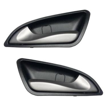 Imagem de Par Puxador Maçaneta Porta Interna Hb20 Grafite 2013 a 2019 - Ymax