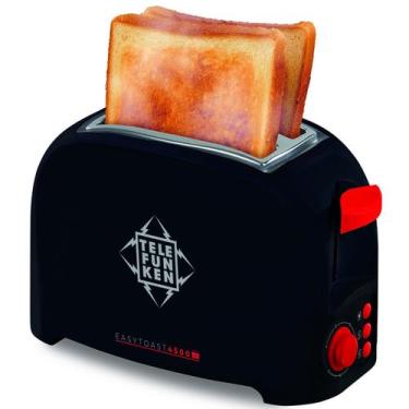 Imagem de Torradeira Elétrica 2 Fatias 3 em 1 Telefunken Easytoast 4500, 110V