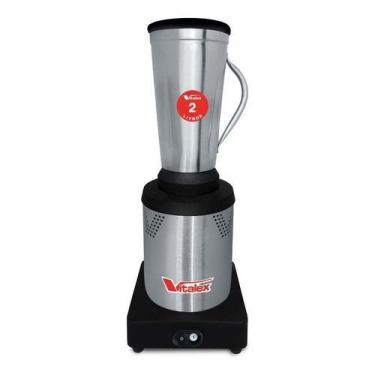 Imagem de Liquidificador Industrial Vitalex  2 L Inox  Preto Com Jarra De Aço In