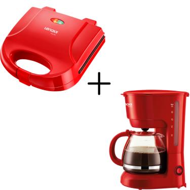 Imagem de Kit Sanduicheira PSD119 e Cafeteira Elétrica PCA019