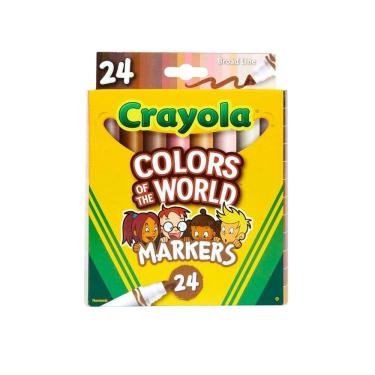 Imagem de Crayola Canetinhas Laváveis  Cores do Mundo 24 cores