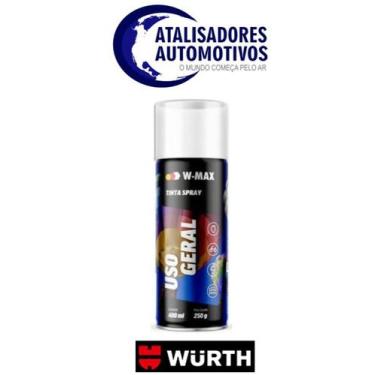 Imagem de Tinta Spray Uso Geral Preto fosco Alta temperatura 400ml/215g- WURTH