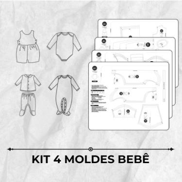 Imagem de Kit 4 moldes bebê by Marlene Mukai - EDITORA CLUBE DA COSTUREIRA (TOLE