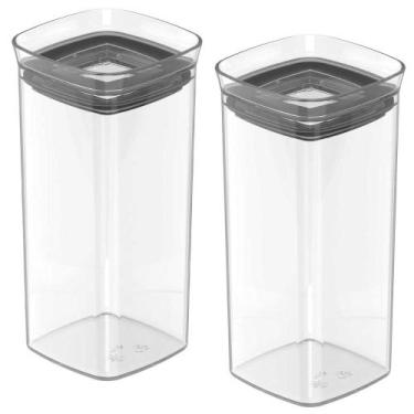 Imagem de 2x Porta Temperos Pote 340ml Organizador OU Block Hermético