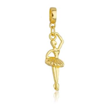 Imagem de Berloque Bailarina Banhado a Ouro 18k - Work Semijoias