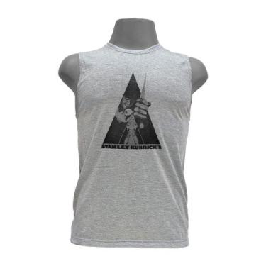 Imagem de Camiseta regata masculina - Laranja Mecânica. - DASANTIGAS, Silver, Si