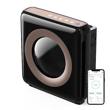 Imagem de Coway Tecnologia inteligente habilitada para aplicativos Airmega AP-1512HHHS, compatível com Amazon Alexa True HEPA Air Purifier, 16,8 x 18,3 x 9,6, preto/marrom