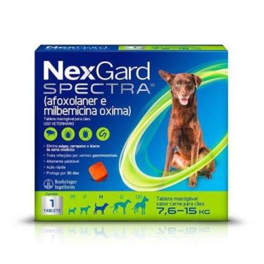 Imagem de NexGard Spectra Antipulgas e Carrapatos Para Cães de 7,6 a 15kg - Boeh