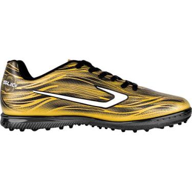 Imagem de Chuteira society topper slick v, Ouro, Preto, 43