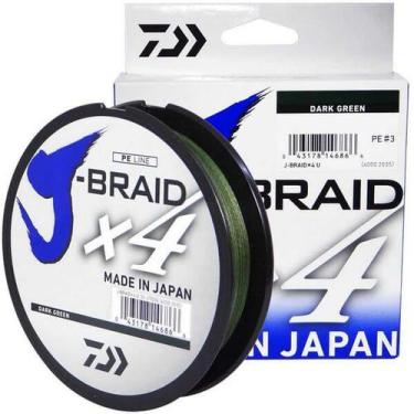Imagem de Linha Daiwa J-Braid Darkgreen 4X 135M, 0,21mm(20LB)