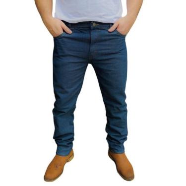 Imagem de Calça Jeans Masculina Tradicional Reta Sem Lycra para Trabalho - LEGIT