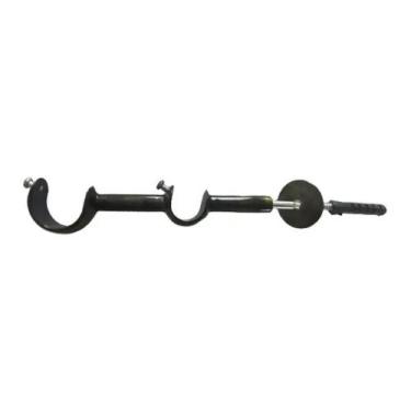 Imagem de Kit 3 suportes duplo alongado para varão 28/19mm - ouro velho - DECOR 