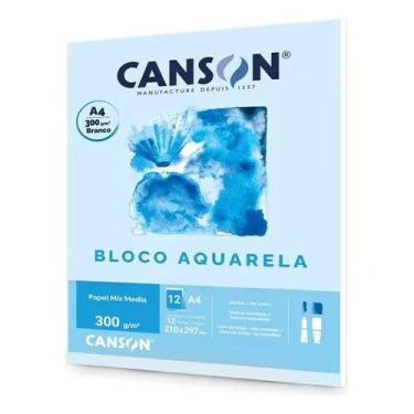 Imagem de Bloco Canson Aquarela Universitário A4 300g - CANSON DO BRASIL