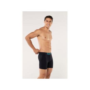 Imagem de Cueca boxer sem costura microfibra escolha a cor Keeper, Preto, GG