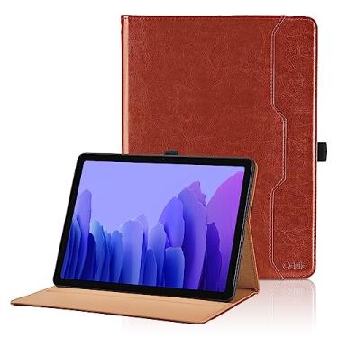 Imagem de Oduio - Capa para Samsung Galaxy Tab A7 10,4 polegadas 2020 (SM-T500/T505/T507) - Capa fólio de couro PU com fecho e bolso de mão, cinza