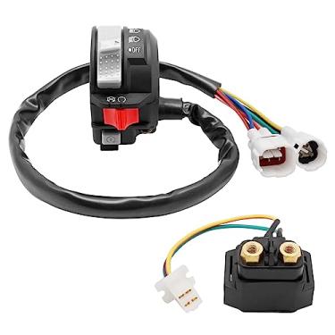 Imagem de M MATI Interruptor de parada e relé solenoide de partida para Wolverine 350 2002-2005 Grizzly 125 Warrior 350 2004-2013 4KB-83973-21-00 3MW-81940-01-00 4KB-81940-01-00 00