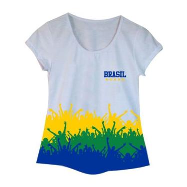 Imagem de Camiseta Adulta Feminina Brasil Torcida - Calupa, EG
