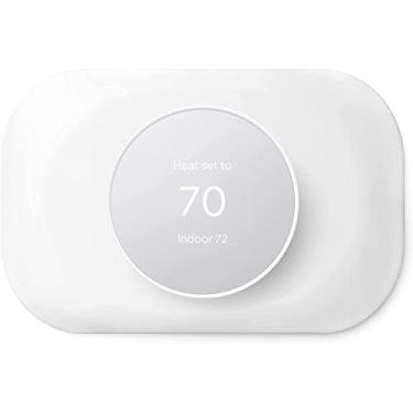 Imagem de Compatível com Google Nest Thermostat 2020 Capa de placa de parede - Kit de acabamento de termostato Petrichor Nest, feito para o termostato Google Nest 2020, imperfeições da capa fácil de instalar -