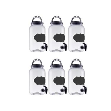 Imagem de 6 Suqueira Com Torneira Pote Lousa 3,6lt Com Alça Retrátil (Preto)