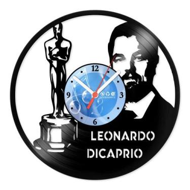 Imagem de Relógio De Parede Disco Vinil Celebridades - Oscar Dicaprio - VCE-020 