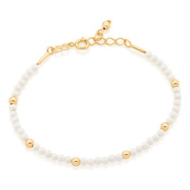 Imagem de Pulseira Formada Por 42 Missangas De 3,0 Mm 551655 - Rommanel, BRANCO,