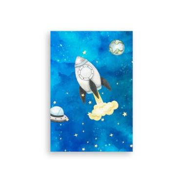 Imagem de Painel De Festa Vertical 1,50 x 2,20 - Astronauta Galáxia Aquarela 001