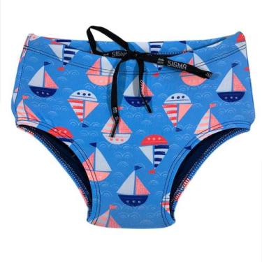 Imagem de Sunga Infantil tradicional juvenil 2 ao 16 Lisa Estampada Cueca Box Mo