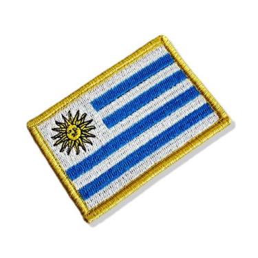 Imagem de BP0023-001 Bandeira Uruguai Patch Bordado 7,5x5,0cm - BR44