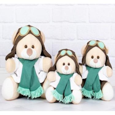 Imagem de Trio de urso aviador clássico para nichos 15/18/22 cm - CKD CONFECCOES