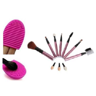 Imagem de Kit Pinceis Meilyeacutes   Esponja Limpa Pinceis 