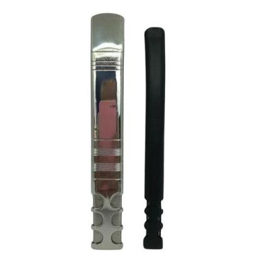 Imagem de Kit tereré bomba v8 tela inox 19 cm preta + bomba super premium extra 