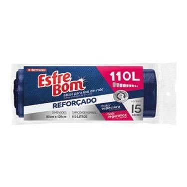 Imagem de Saco Lixo Esfrebom Reforçado 110 Litros 15 Un
